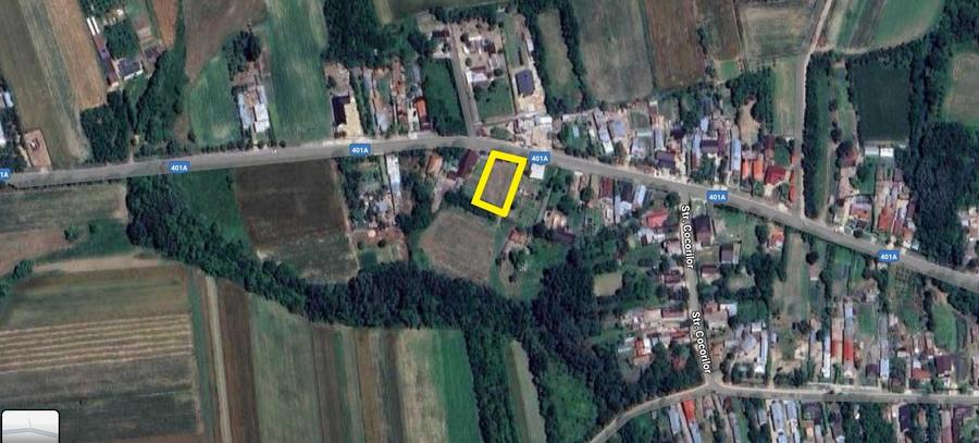 Teren de 1255 mp, în Costești