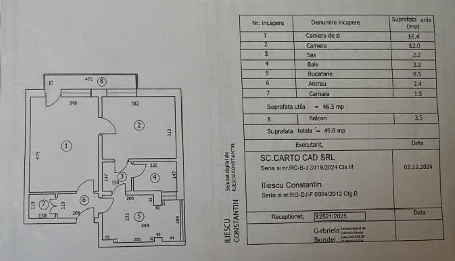 Apartament cu 2 camere circular, mobilat în Ultracentral