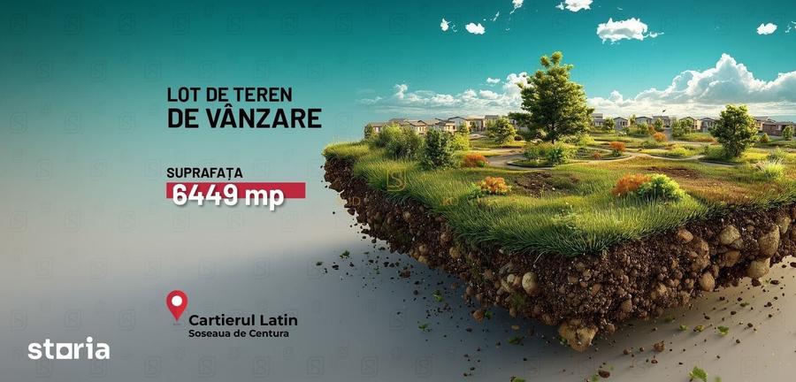 Teren de 6449 mp, în Ghencea
