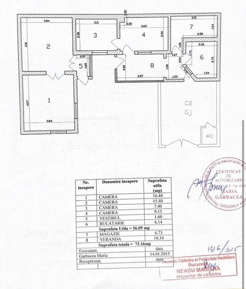 Casă individuală cu 4 camere cu Canalizare în Rahova