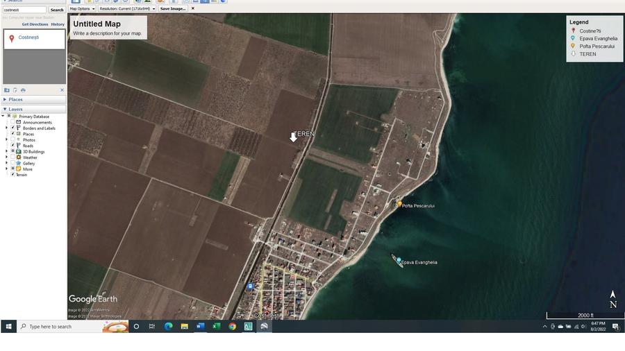 Teren Construcții intravilan de 30000 mp, în Exterior Nord