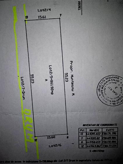 Teren INTRAVILAN VANZARE , 1000 MP ,cu deschidere de 57 ml - 5