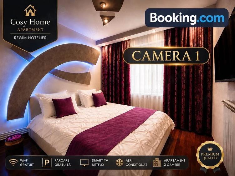 Apartament cu 3 camere semidecomandat în Central