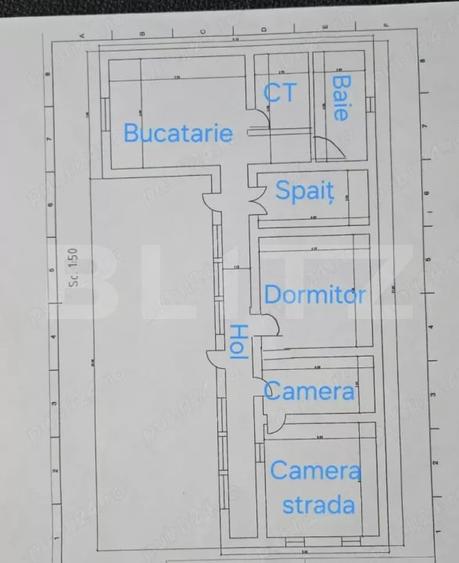 Casă individuală cu 3 camere cu Teren 2985 Mp în Nițchidorf