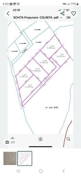 Teren Construcții intravilan de 3000 mp, în Colibița