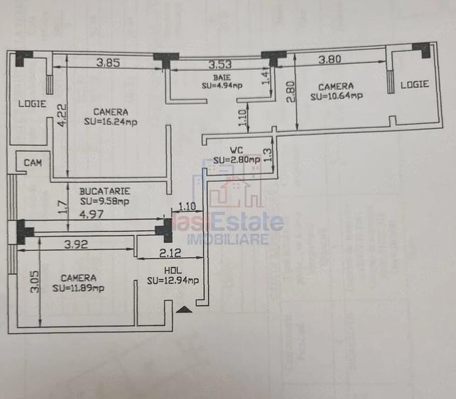 Apartament 3 camere zona Podul de Fier - 1