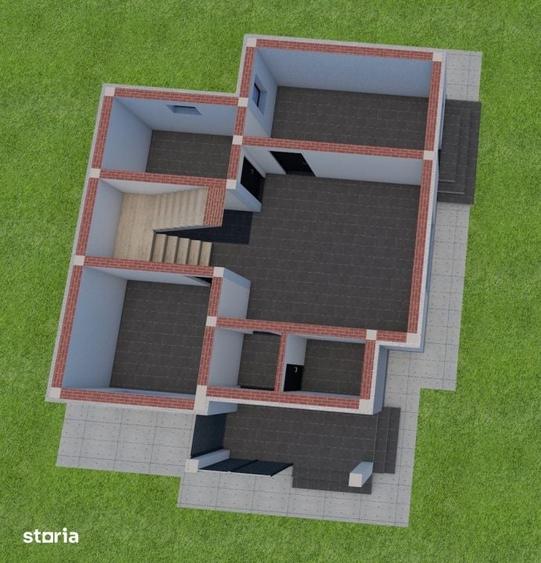 Casă cu 5 camere cu Teren 341 Mp în Central