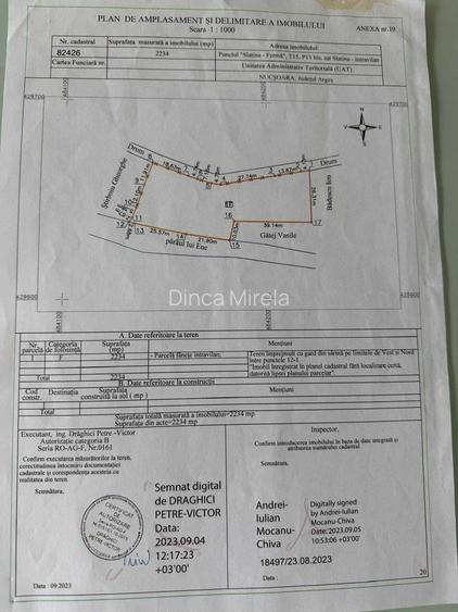 Teren intravilan 2.234 mp Slatina, Nucsoara, Arges Acces la drum