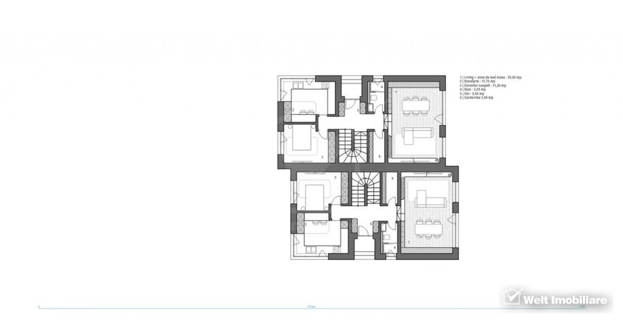 Duplex cu 5 camere cu Canalizare în Dezmir