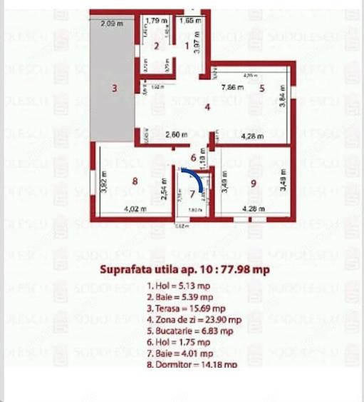 Apartament 3 camere zona Lipovei - 3