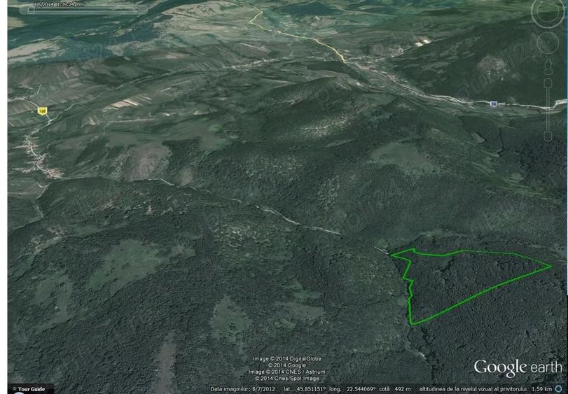 Teren de 85000 mp, în Dobra