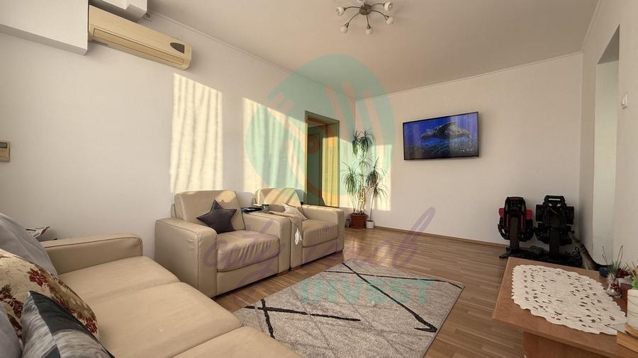 Apartament cu 3 camere semidecomandat, mobilat în Iancului