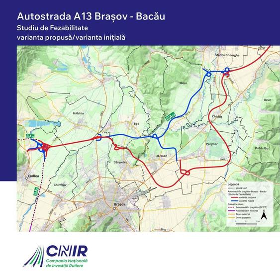 Teren Construcții extravilan de 324800 mp, în Prejmer