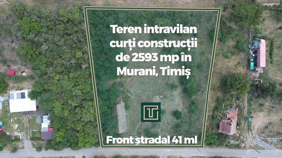 Teren de 2593 mp, în Murani