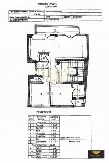 Apartament 3 camere Polona-Dorobanti | Loc de parcare - 30
