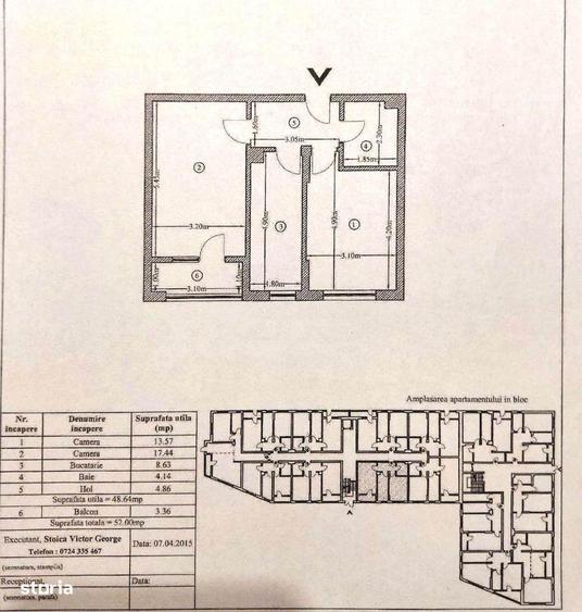 Apartament cu 2 camere decomandat, mobilat în Vitan