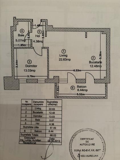 Apartament cu 2 camere în Est