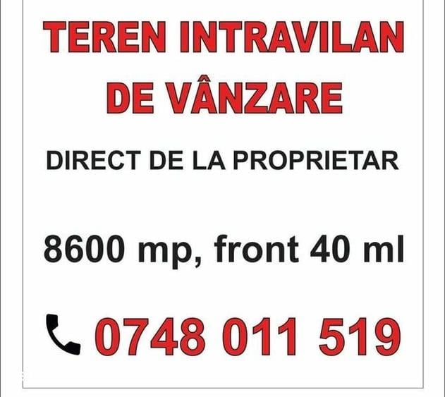 Teren de 8600 mp, în Gilău