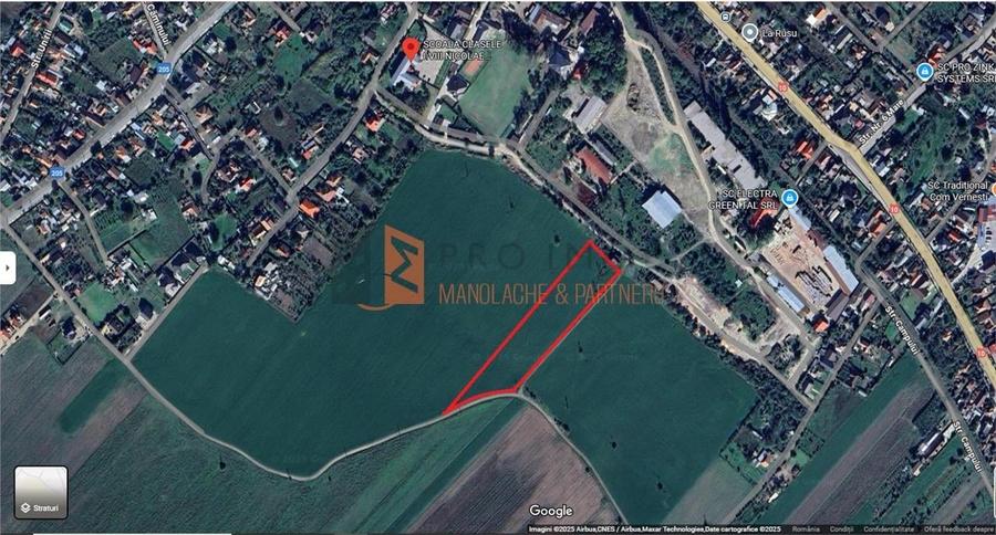 Teren agricol intravilan de 10001 mp, în Vernești