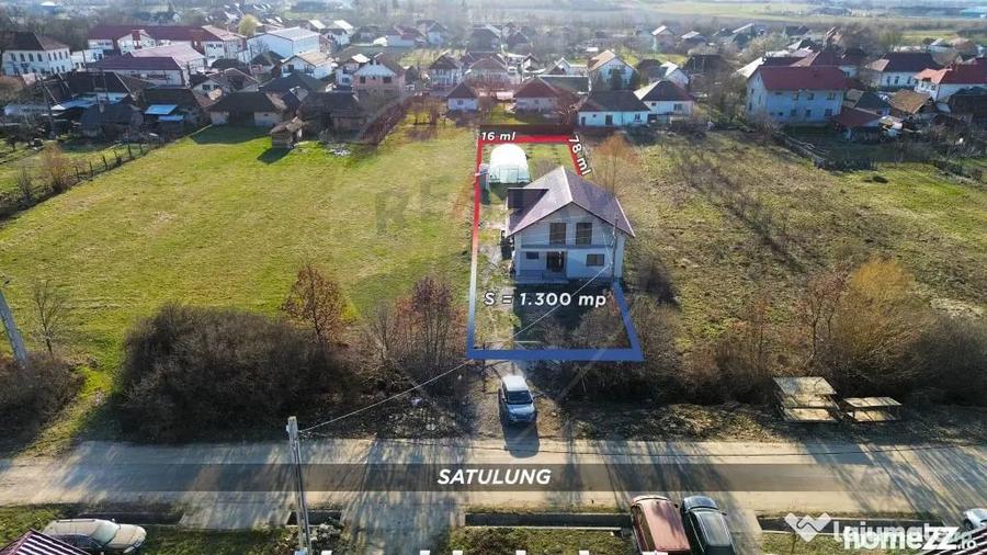 Casă cu 5 camere cu Teren 1300 Mp în Satulung