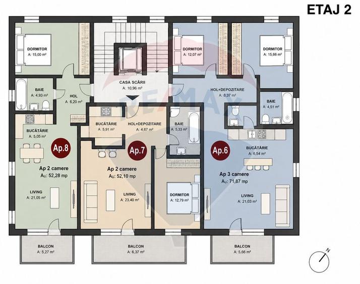 Apartament cu 2 camere de vânzare zona semicentrală-Marasti - 7