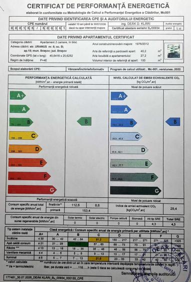 Apartament cu 2 camere decomandat în Astra
