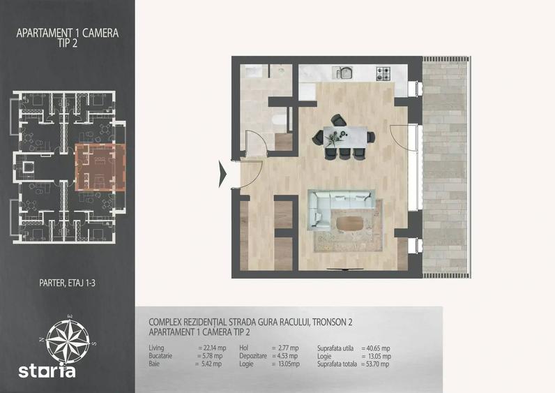 Garsoniera metrou Nicolae Teclu, Pallady 0% comision - 1