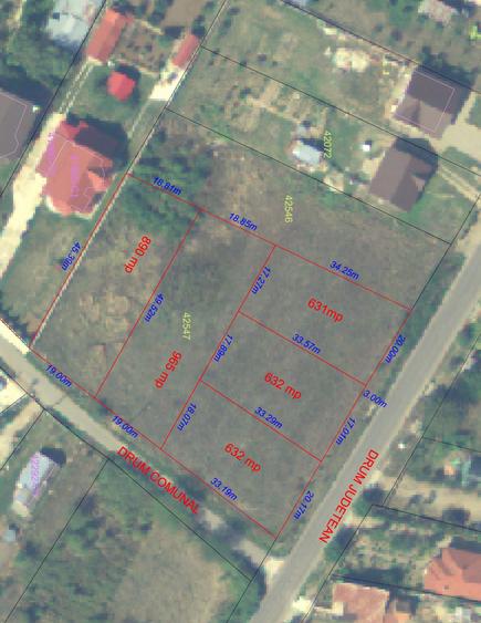 Teren de 631 mp, în Podișor