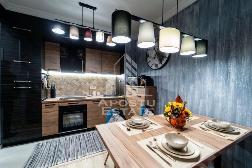 Apartament cu 2 camere semidecomandat, mobilat în UTA