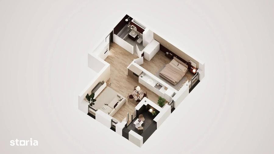 Apartament cu 2 camere în Vladimirescu