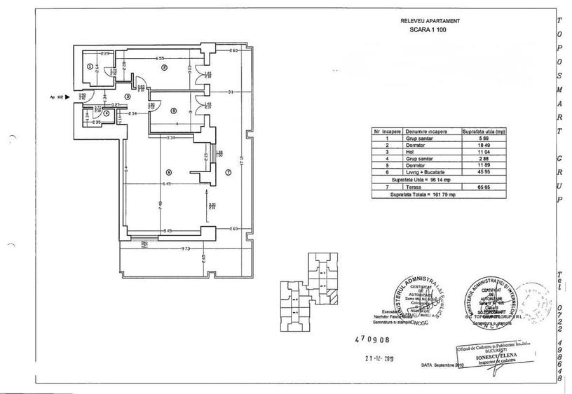 Apartament cu 3 camere în Aviației