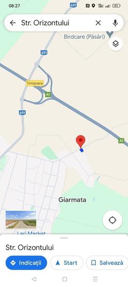 Teren de 690 mp, în Giarmata