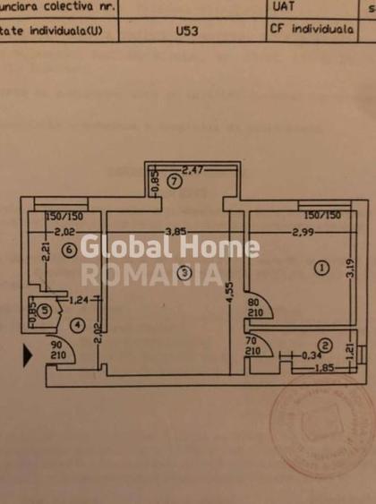 Apartament cu 2 camere semidecomandat, mobilat în Universitate