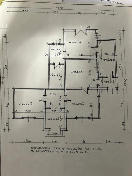 Casă cu Teren 2193 Mp în Măgurele