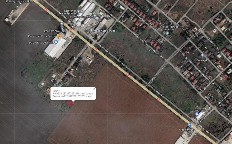 Teren Construcții extravilan de 528 mp, în Sud