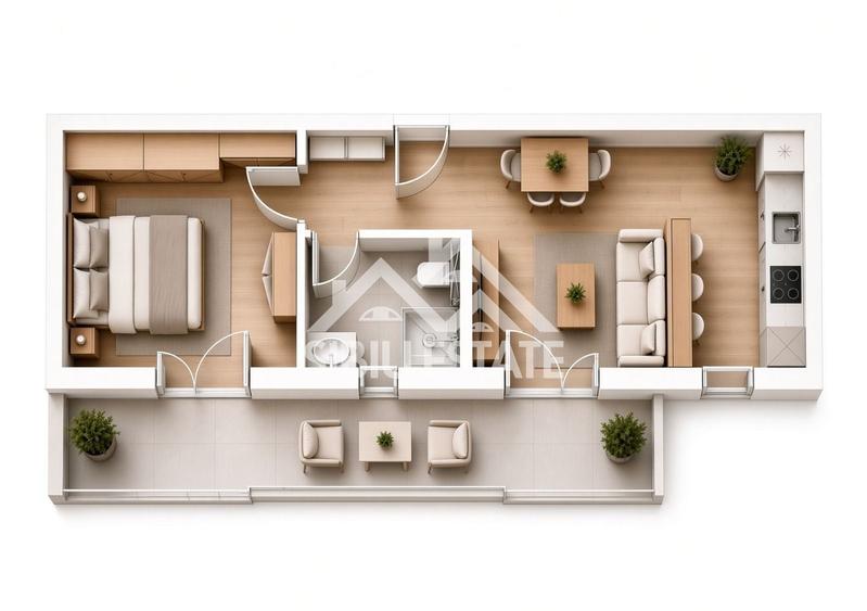 Apartament cu 2 camere în Central