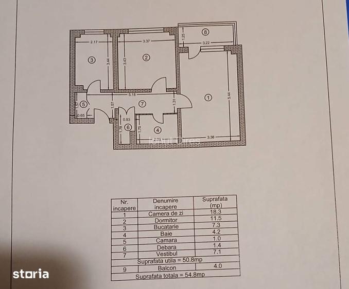 Apartament 2 camere decomandat - zona Rahova