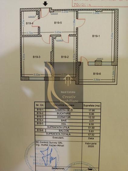 Apartament cu 2 camere decomandat în Titan