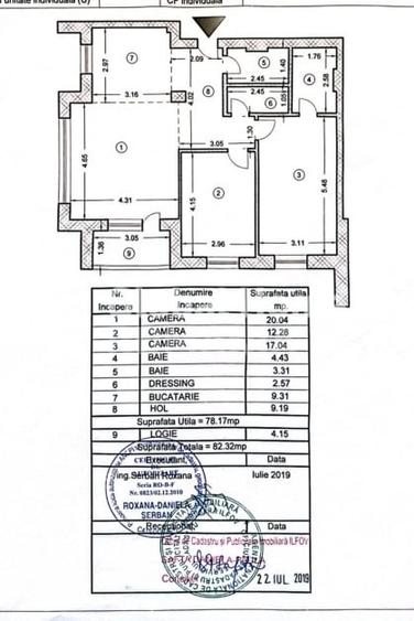 Apartament cu 3 camere decomandat în Voluntari
