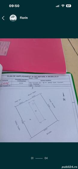 Teren de 4464 mp, în Curcani