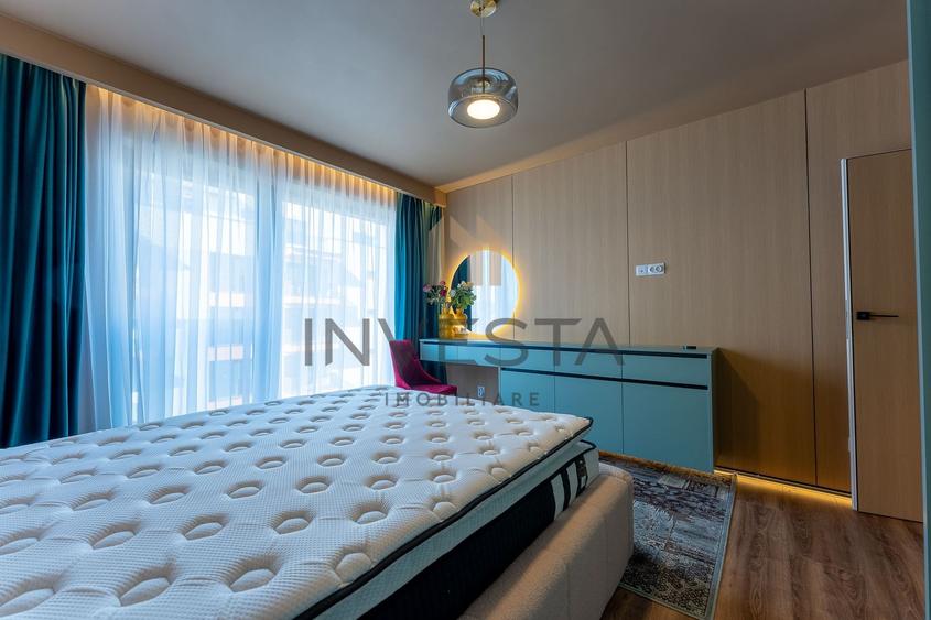 Apartament cu 2 camere semidecomandat, mobilat în Între Lacuri