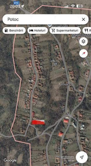 Teren de 1500 mp, în Potoc