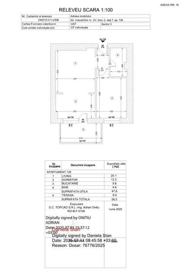 Apartament cu 2 camere semidecomandat, mobilat în Industriilor