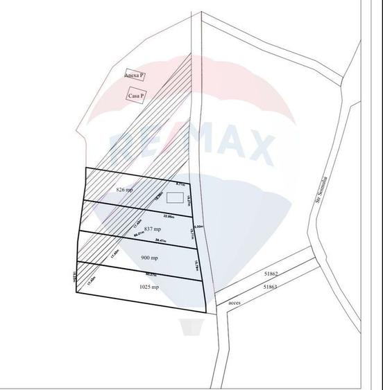 Teren Construcții intravilan de 826 mp, în Central