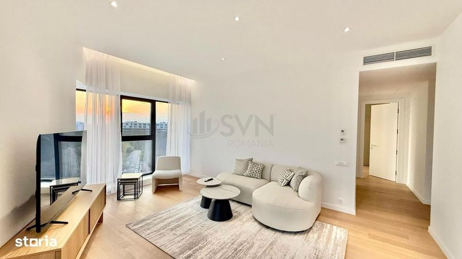 Apartament cu 3 camere decomandat, mobilat în Barbu Văcărescu