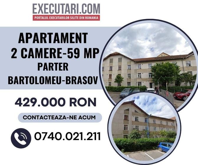 Apartament cu 2 camere decomandat în Bartolomeu
