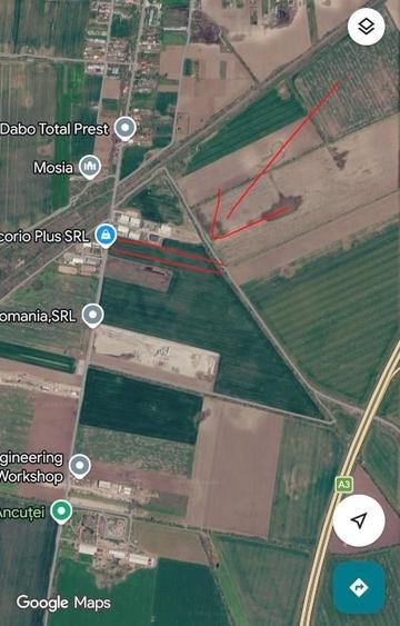 Teren agricol intravilan de 9673 mp, în Moara Vlăsiei