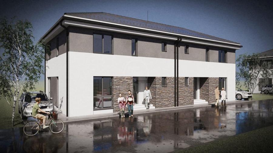 Duplex cu 4 camere cu Canalizare în Florești