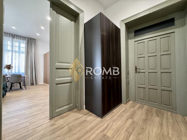 Apartament cu 2 camere semidecomandat, mobilat în Central