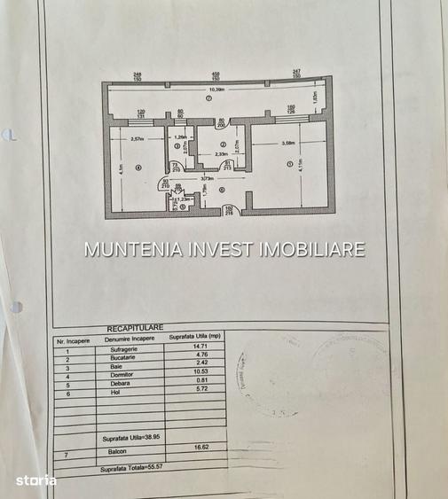 Apartament cu 2 camere decomandat în Trivale